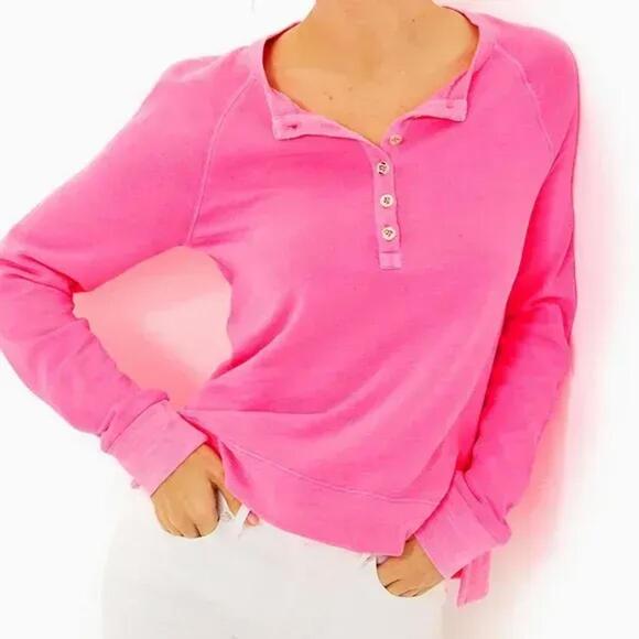 Lilly Pulitzer Sweaters - NWOT Lilly Pulitzer Leeson Cotton Sweatshirt - MSRP $118 - Size XS